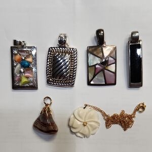 Lia Sophia Silver and Multicolor Necklace Set